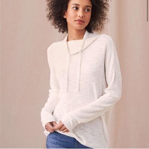 Lou & Grey Ivory Drawstring Neck Tunic